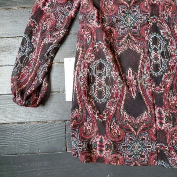 NWT Bcbgeneration Paisley Tunic Blouse - Picture 8 of 8